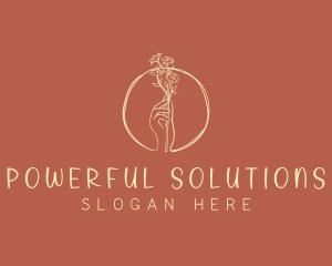 Nature Florist Hand  logo design