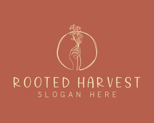 Nature Florist Hand  logo design