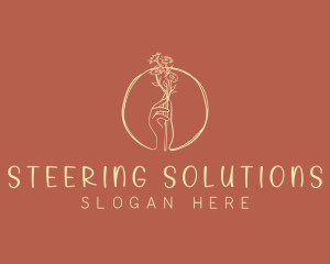 Nature Florist Hand  logo design