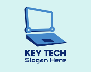 Modern Blue Laptop logo