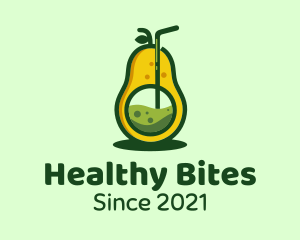 Healthy Avocado Drink logo design