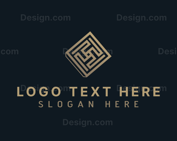 Tile Flooring Design Logo