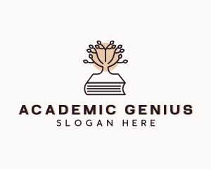 Academic Book Tree  logo design