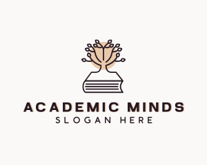 Academic Book Tree  logo design