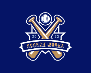 Baseball Varsity Sports logo design