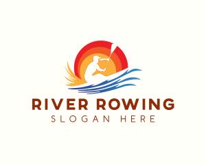 Boating Sea Water Sport logo design