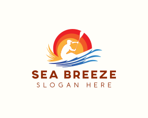 Boating Sea Water Sport logo design