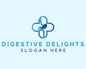 Gastroenterologist Clinic Cross logo design