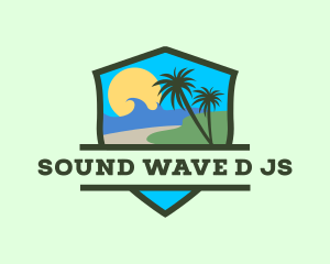 Seaside Wave Resort logo design