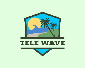 Seaside Wave Resort logo design