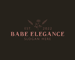 Floral Beauty Elegant logo design