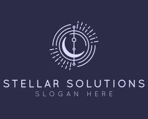 Astral Moon Constellation logo design