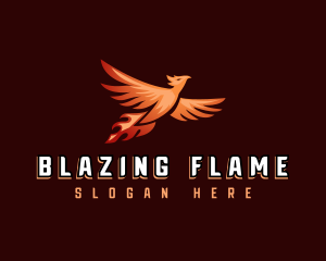 Mythical Phoenix Bird logo design