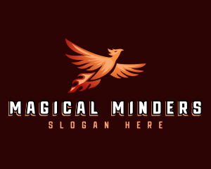 Mythical Phoenix Bird logo design