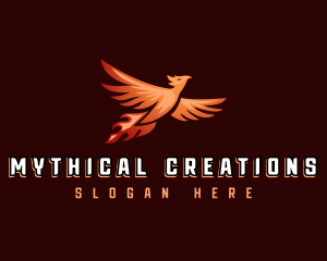 Mythical Phoenix Bird logo