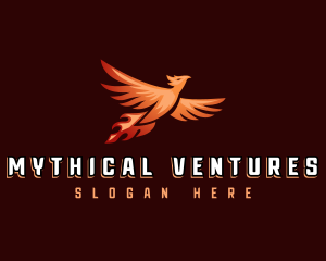 Mythical Phoenix Bird logo design