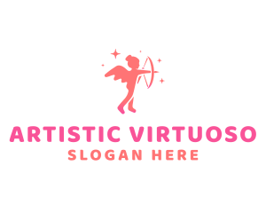 Female Cupid Boutique logo design