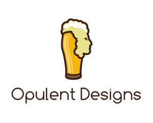 Beer Foam Head logo design