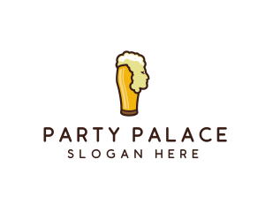 Beer Foam Head logo design