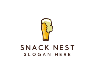 Beer Foam Head logo design