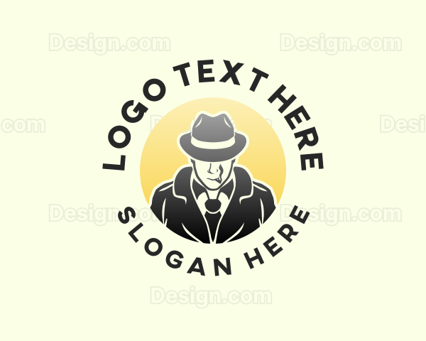 Mysterious Male Investigator Logo