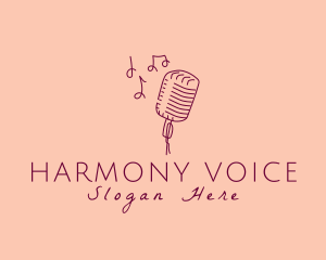 Retro Singing Microphone  logo