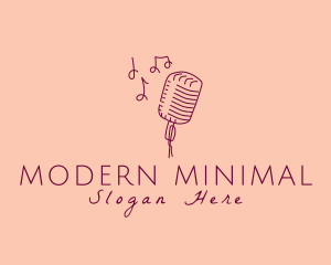 Retro Singing Microphone  logo