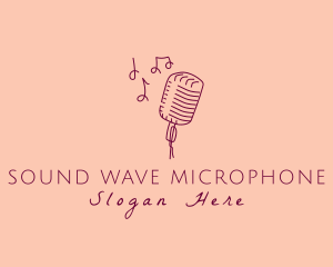 Retro Singing Microphone  logo
