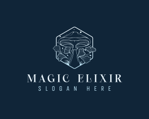 Magical Floral Mushroom logo design