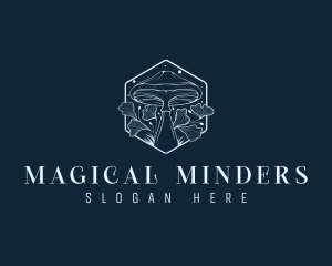 Magical Floral Mushroom logo design