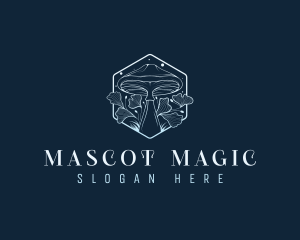 Magical Floral Mushroom logo design