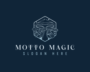 Magical Floral Mushroom logo design