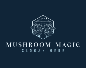 Magical Floral Mushroom logo design