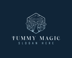 Magical Floral Mushroom logo design