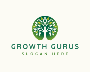 Tree Leaves Plant logo design