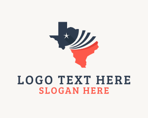 Vintage US Texas Map  logo