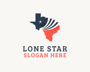 Vintage US Texas Map  logo design