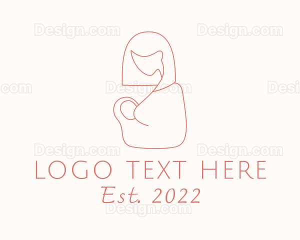 Newborn Mom Breastfeeding Logo