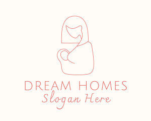 Newborn Mom Breastfeeding  Logo
