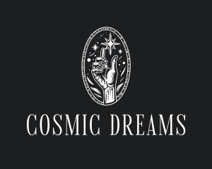 Mystical Cosmic Hand logo design