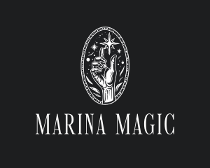 Mystical Cosmic Hand logo design