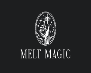 Mystical Cosmic Hand logo design