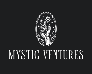 Mystical Cosmic Hand logo design