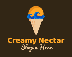 Sea Wave Ice Cream logo