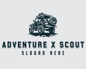 Offroad Jeep Driving logo design