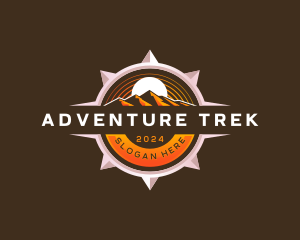 Mountain Compass Adventure logo design