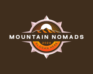 Mountain Compass Adventure logo design