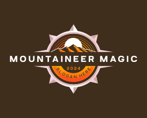 Mountain Compass Adventure logo design