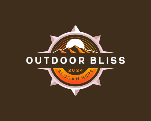 Mountain Compass Adventure logo design