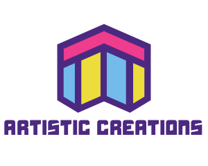 Abstract Mosaic Style Home logo design